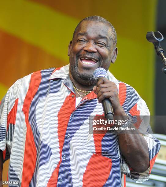 Clarence Frogman Henry performs on day seven of New Orleans Jazz & Heritage Festival on May 2, 2010 in New Orleans, Louisiana.