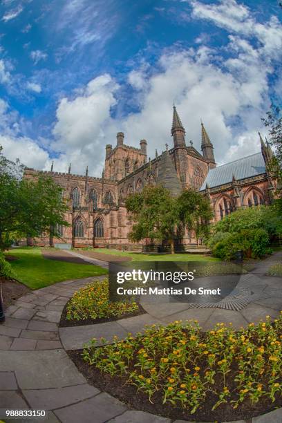 chester cathedral garden - chester cathedral fotografías e imágenes de stock