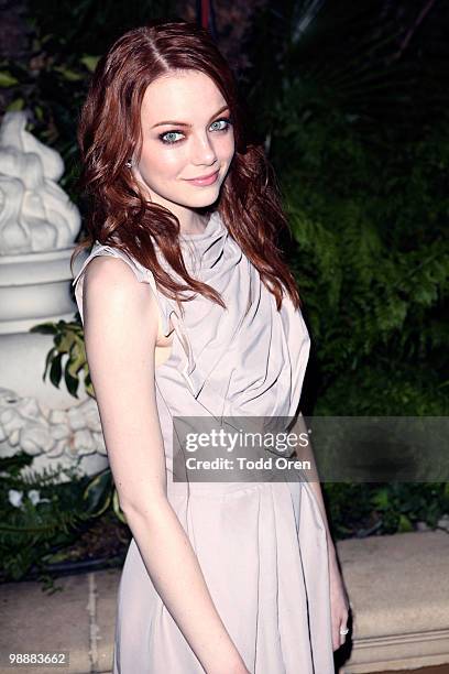 Emma Stone arrives at QVC Red Carpet Style Event at Four Seasons Hotel on March 5, 2010 in Beverly Hills, California.