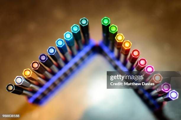 colouring pens - newhealth stock pictures, royalty-free photos & images