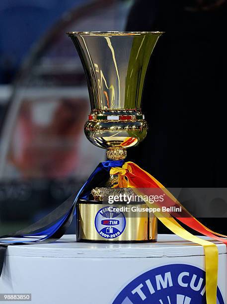 The Tim Cup between FC Internazionale Milano and AS Roma at Stadio Olimpico on May 5, 2010 in Rome, Italy.