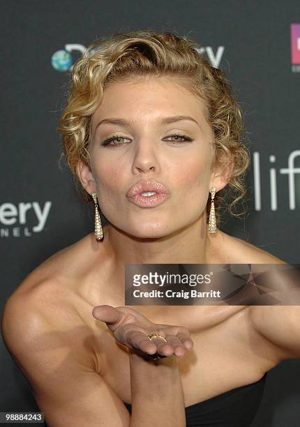 AnnaLynne McCord arrives at Discovery Channel's LIFE Los Angeles Screening at Getty Center on February 25, 2010 in Los Angeles, California.