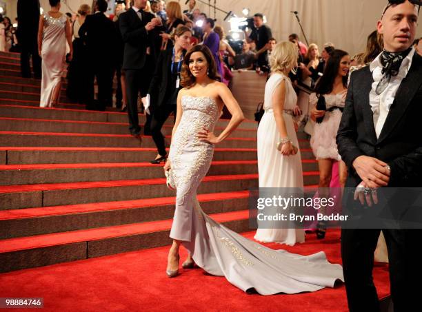 Actress Eva Longoria Parker attends the Metropolitan Museum of Art's 2010 Costume Institute Ball at The Metropolitan Museum of Art on May 3, 2010 in...