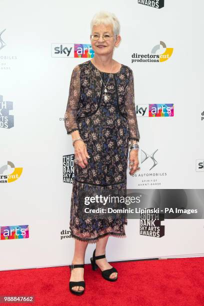 Dame Jacqueline Wilson arriving for the South Bank Sky Arts Awards at Savoy Hotel, central London.