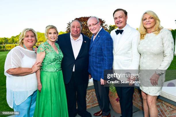 Assembly Member Rebecca Seawright, Congresswoman Carolyn Maloney, John Catsimatidis, Bruce Mosler and Margo Catsimatidis attend Jean And Martin...