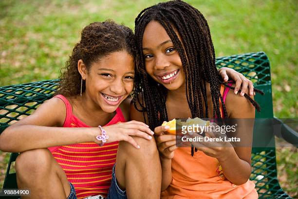 young african american girls  - derek latta stock pictures, royalty-free photos & images