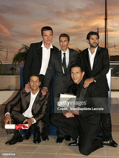 Rachid Bouchareb, Jamel Debbouze, Roschdy Zem and Bernard Blancan