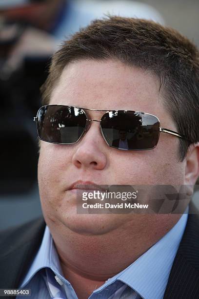 Chaz Bono arrives to the Santa Monica Courthouse to formally ask a judge to change his name and gender following his 2009 sex change surgery, on May...