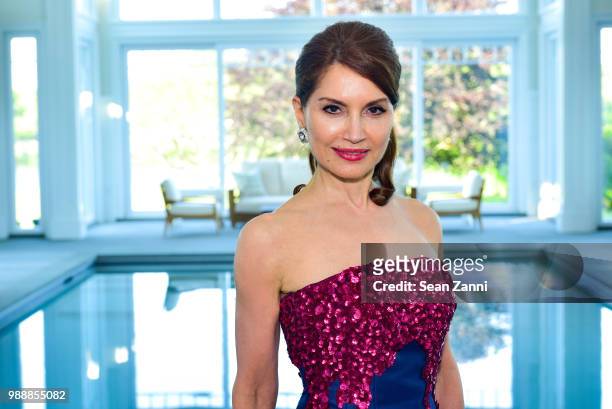 Jean Shafiroff attends Jean And Martin Shafiroff Host Cocktails For Stony Brook Southampton Hospital on June 30, 2018 in Southampton, New York.
