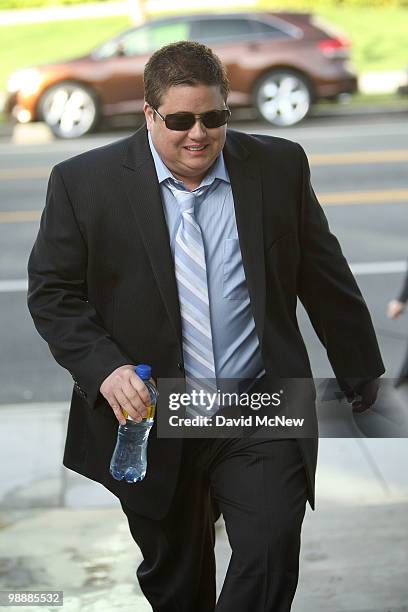 Chaz Bono arrives to the Santa Monica Courthouse to formally ask a judge to change his name and gender following his 2009 sex change surgery, on May...