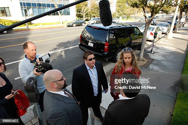 Chaz Bono is taped by documentary film makers as he arrives to the Santa Monica Courthouse to formally ask a judge to change his name and gender...