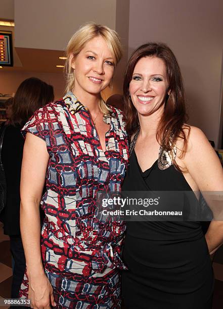 Jenna Elfman and Writer/Director/Producer Leslie Zemeckis at the "Behind The Burly Q" screening on May 05, 2010 at Laemmle's Sunset 5 Theatre in Los...