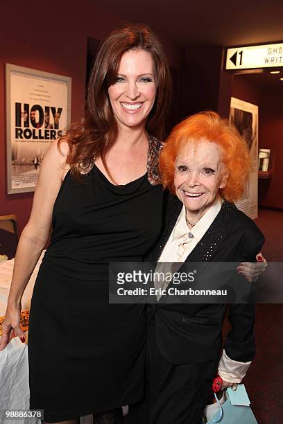 Writer/Director/Producer Leslie Zemeckis and Betty Rowland at the "Behind The Burly Q" screening on May 05, 2010 at Laemmle's Sunset 5 Theatre in Los...