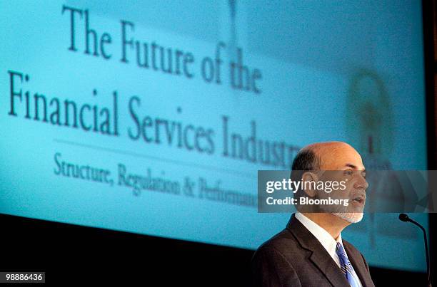 Ben S. Bernanke, chairman of the U.S. Federal Reserve, speaks at the Chicago Federal Reserve's Annual Conference on Bank Structure and Competition in...