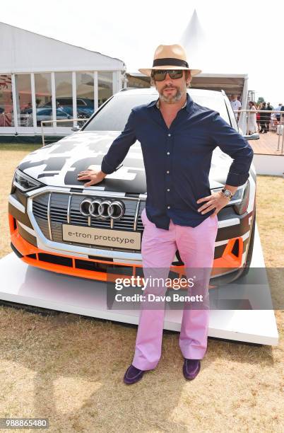 Jay Kay attends the Audi Polo Challenge at Coworth Park Polo Club on July 1, 2018 in Ascot, England.