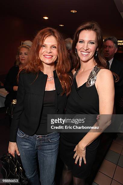 Lolita Davidovich and Writer/Director/Producer Leslie Zemeckis at the "Behind The Burly Q" screening on May 05, 2010 at Laemmle's Sunset 5 Theatre in...
