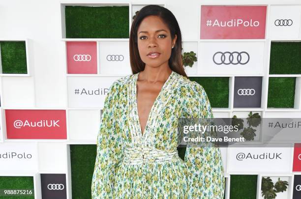 Naomie Harris attends the Audi Polo Challenge at Coworth Park Polo Club on July 1, 2018 in Ascot, England.