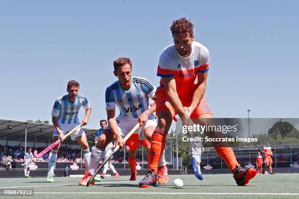 Valentin Verga of Holland during the Champions Trophy match between Holland v Argentinia at the Hockeyclub Breda on July 1, 2018 in Breda Netherlands