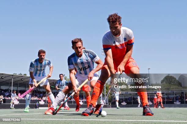 Valentin Verga of Holland during the Champions Trophy match between Holland v Argentinia at the Hockeyclub Breda on July 1, 2018 in Breda Netherlands