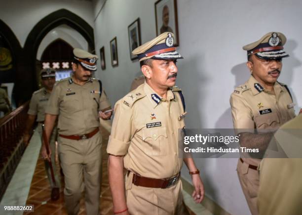 Senior Indian Police Services officer Subodh Kumar Jaiswal appointed new police commissioner of Mumbai, at Commissioner of Police office, on June 30,...