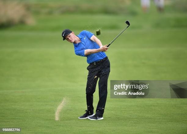 Marcus Kinhult of Sweden in action during the HNA Open de France as part of the European Tour 2018 at Le Golf National in Guyancourt near Paris,...