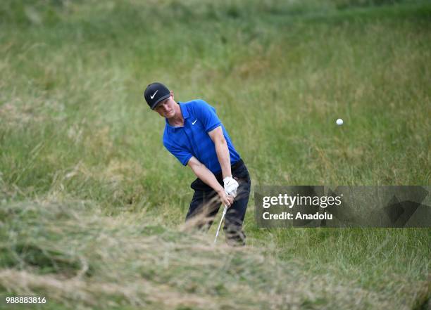 Marcus Kinhult of Sweden in action during the HNA Open de France as part of the European Tour 2018 at Le Golf National in Guyancourt near Paris,...