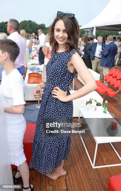 Tuppence Middleton attends the Audi Polo Challenge at Coworth Park Polo Club on July 1, 2018 in Ascot, England.