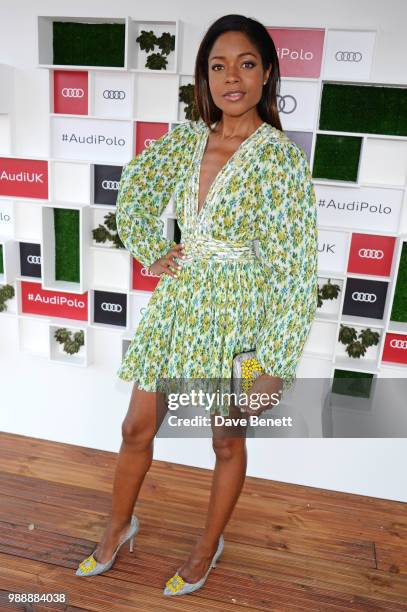 Naomie Harris attends the Audi Polo Challenge at Coworth Park Polo Club on July 1, 2018 in Ascot, England.