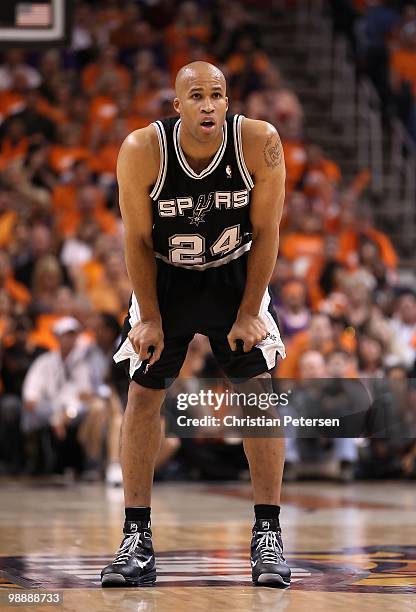 Richard Jefferson of the San Antonio Spurs in action during Game One of the Western Conference Semifinals of the 2010 NBA Playoffs against the...