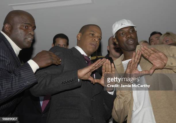 Lawrence Taylor, Jay Z and Terrell Owens