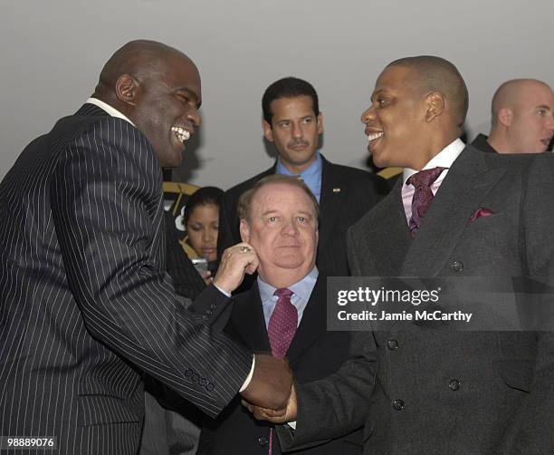 Lawrence Taylor, Governor Richard Codey and Jay Z