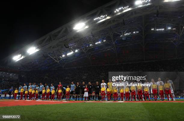 General view before the 2018 FIFA World Cup Russia Round of 16 match between Uruguay and Portugal at Fisht Stadium on June 30, 2018 in Sochi, Russia.