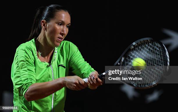 Jelena Jankovic of Serbia in action during her quarter final match against Venus Williams of USA during Day Four of the Sony Ericsson WTA Tour at the...