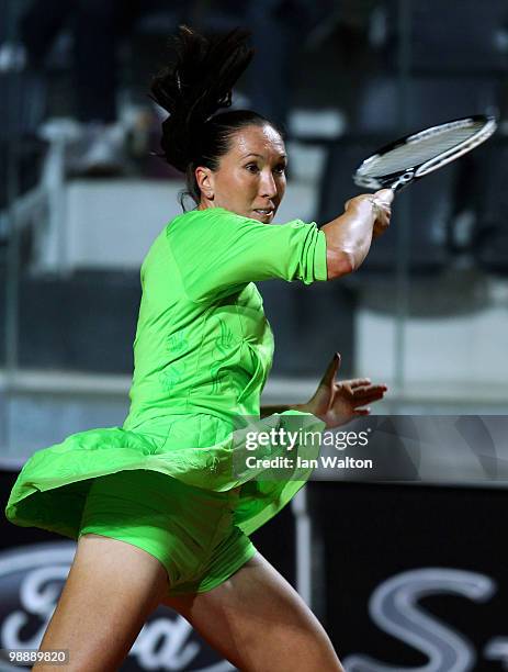 Jelena Jankovic of Serbia in action during her quarter final match against Venus Williams of USA during Day Four of the Sony Ericsson WTA Tour at the...