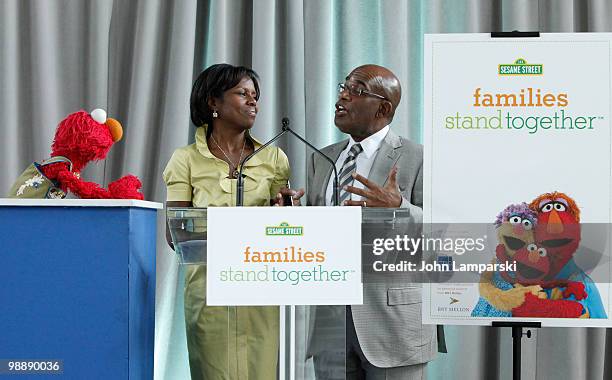 Deborah Roberts and Al Roker attend the screening of "Families Stand Together: Feeling Secure in Tough Times" at the Children's Aid Society Dunlevy...