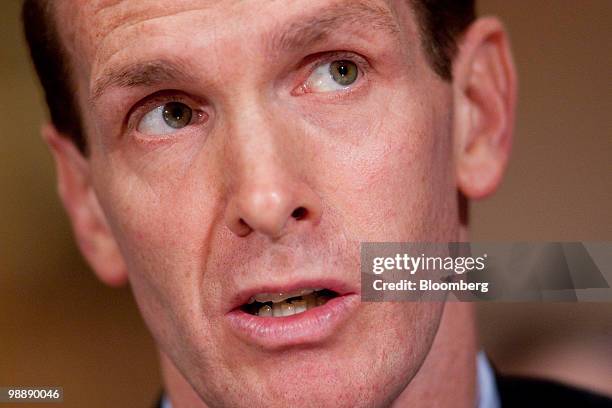 Steven Meier, chief investment officer of State Street Corp., speaks during a hearing of the Federal Inquiry Crisis Commission in Washington, D.C.,...