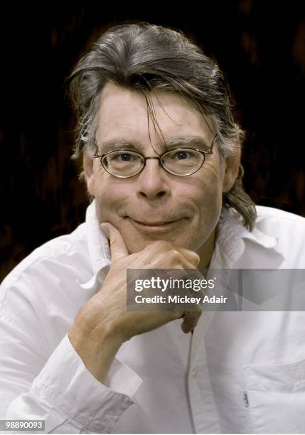 Author Stephen King poses for a portraitat Dodd Hall on the campus of Florida State University on February 26, 2006 in Tallhassee, Florida.