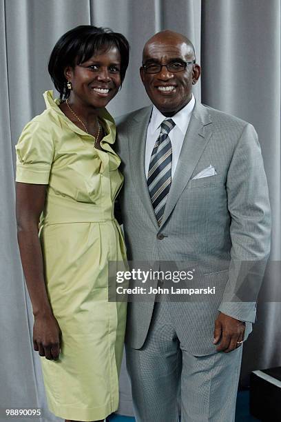 Deborah Roberts and Al Roker attend the screening of "Families Stand Together: Feeling Secure in Tough Times" at the Children's Aid Society Dunlevy...