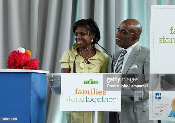 Deborah Roberts and Al Roker attend the screening of "Families Stand Together: Feeling Secure in Tough Times" at the Children's Aid Society Dunlevy...