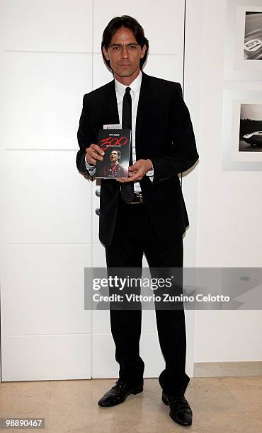 Milan Forward Filippo Inzaghi attends the 300 Gol Book Launch held at Mondadori Multicenter on May 6, 2010 in Milan, Italy.