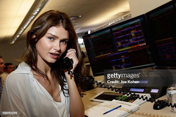Actress Sarah Mutch attends the 8th annual Commissions for Charity Day at BTIG on May 6, 2010 in New York City.