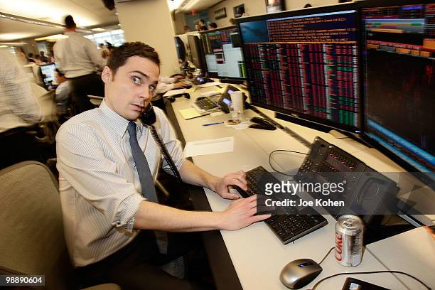 Actor Jim Parsons attends the 8th annual Commissions for Charity Day at BTIG on May 6, 2010 in New York City.