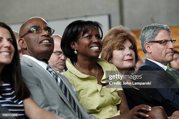 Deborah Roberts, Al Roker, PatHarrison and Gary Knell attend the screening of "Families Stand Together: Feeling Secure in Tough Times" at the...