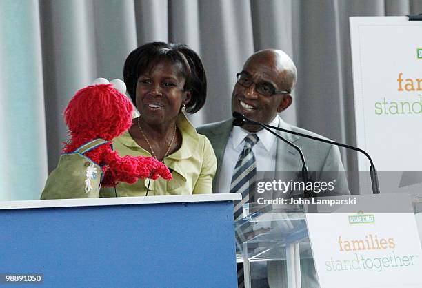 Deborah Roberts and Al Roker attend the screening of "Families Stand Together: Feeling Secure in Tough Times" at the Children's Aid Society Dunlevy...