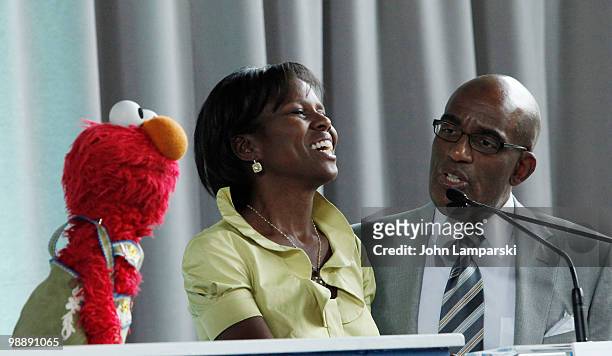 Deborah Roberts and Al Roker attend the screening of "Families Stand Together: Feeling Secure in Tough Times" at the Children's Aid Society Dunlevy...
