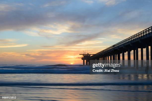 scripps pier san diego - scripps pier stock pictures, royalty-free photos & images