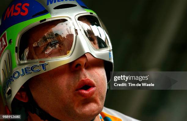 Criterium International 2003, Lavarhinas Rui, Illustration, Illustratie, Casque, Helmet, Helm, Lunettes, Glases, Bril, Stage Rit Etape 3, Contre La...