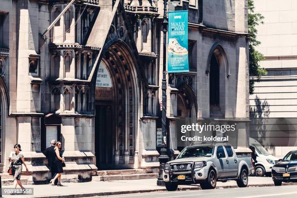 first church if christ, scientist . on central park west , manhattan - central park west - fotografias e filmes do acervo