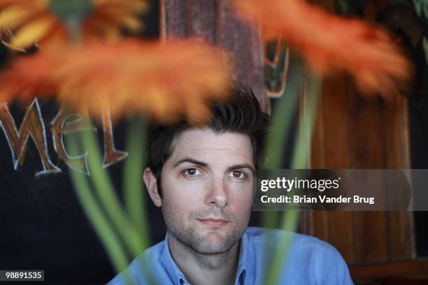 Actor Adam Scott is photographed for Los Angeles Times on April 6, 2010 in Los Angeles, California. PUBLISHED IMAGE. CREDIT MUST READ: Brian van der...