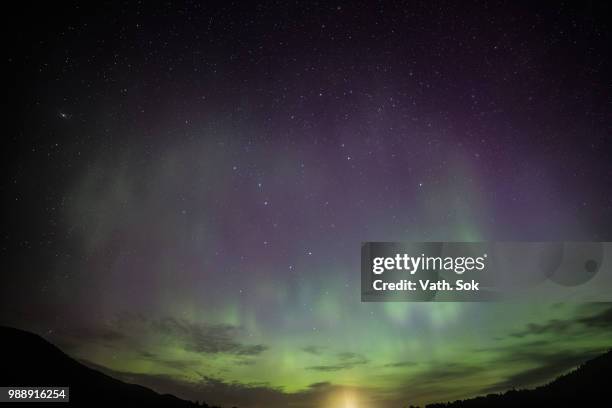 northern light 06/23/2015 seen from new hampshire - sok stock pictures, royalty-free photos & images